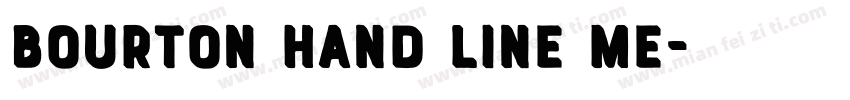 Bourton Hand Line Me字体转换